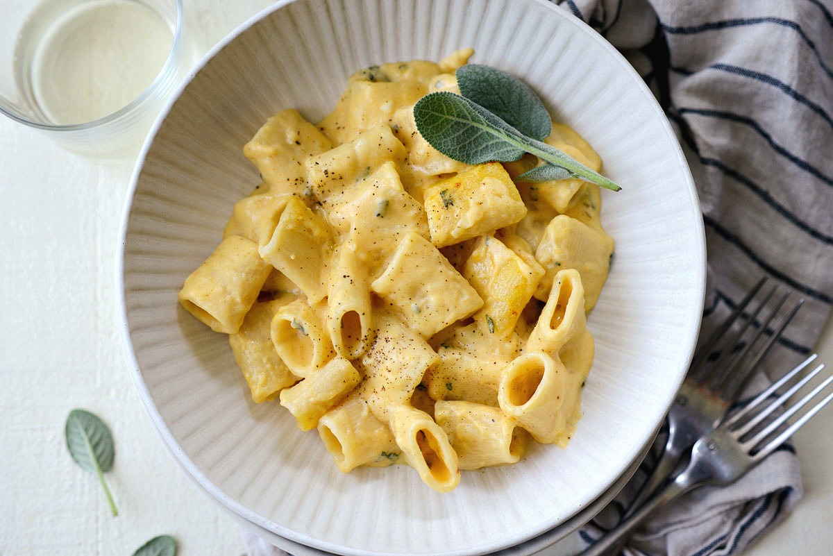 Cheesy Roasted Butternut Squash Rigatoni