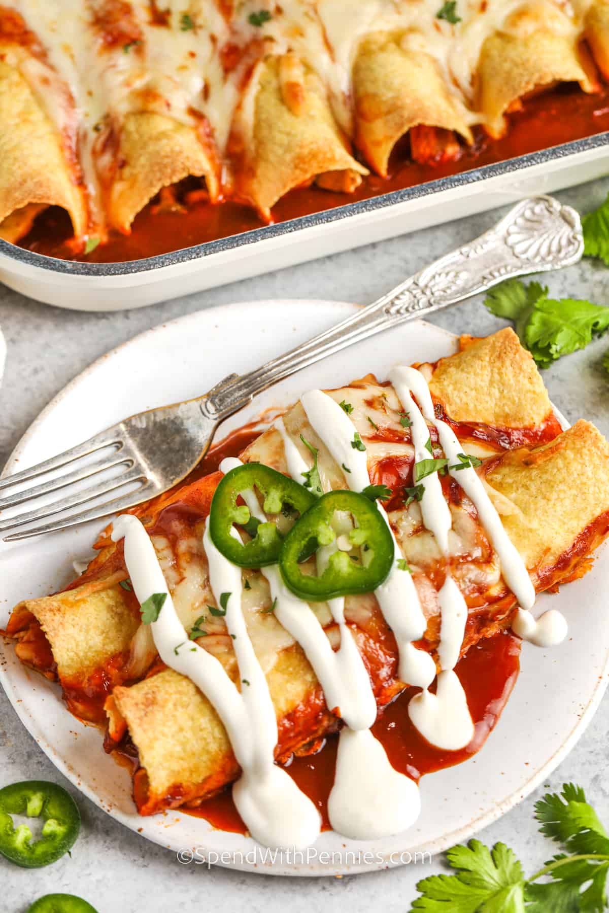 Chicken Enchiladas – Spend With Pennies