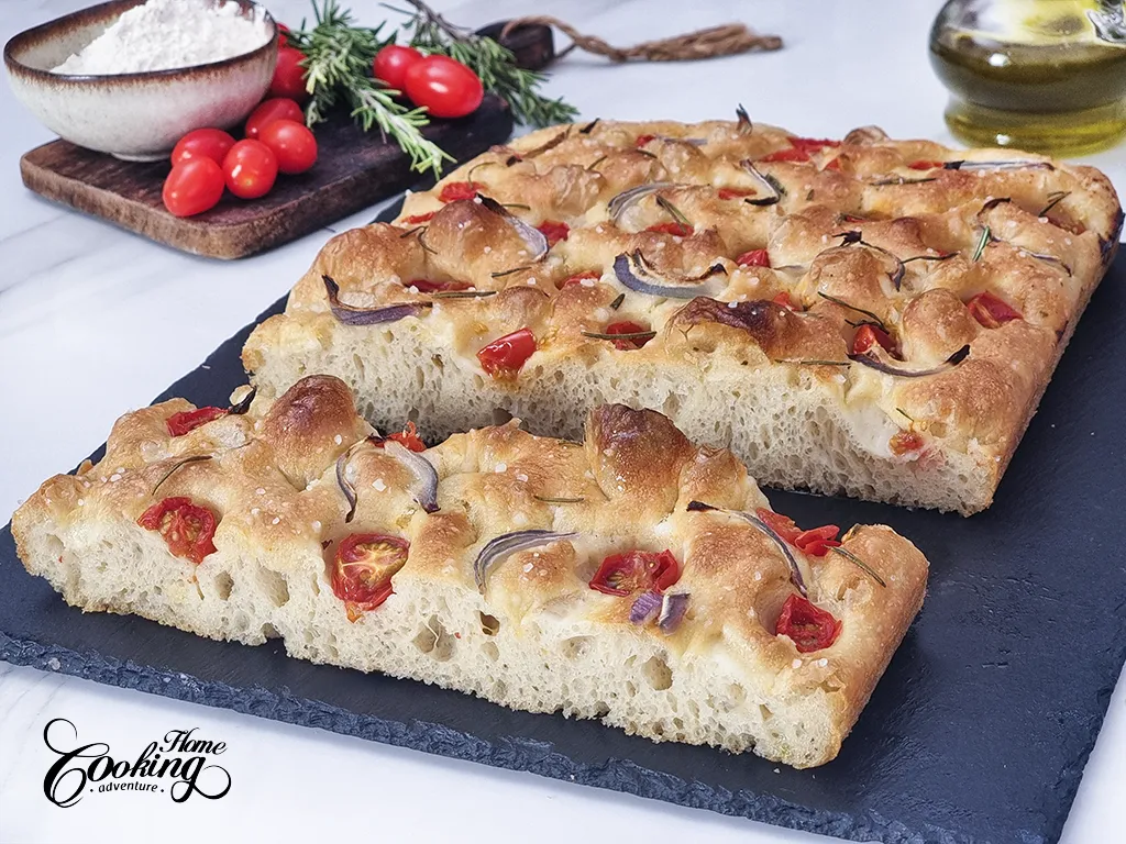 Easy No-Knead Focaccia – Home Cooking Adventure