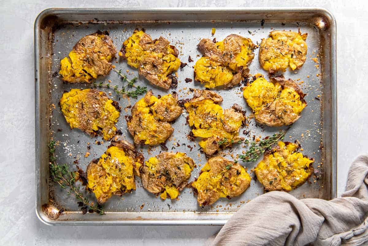 Crispy Parmesan Smashed Potato Recipe